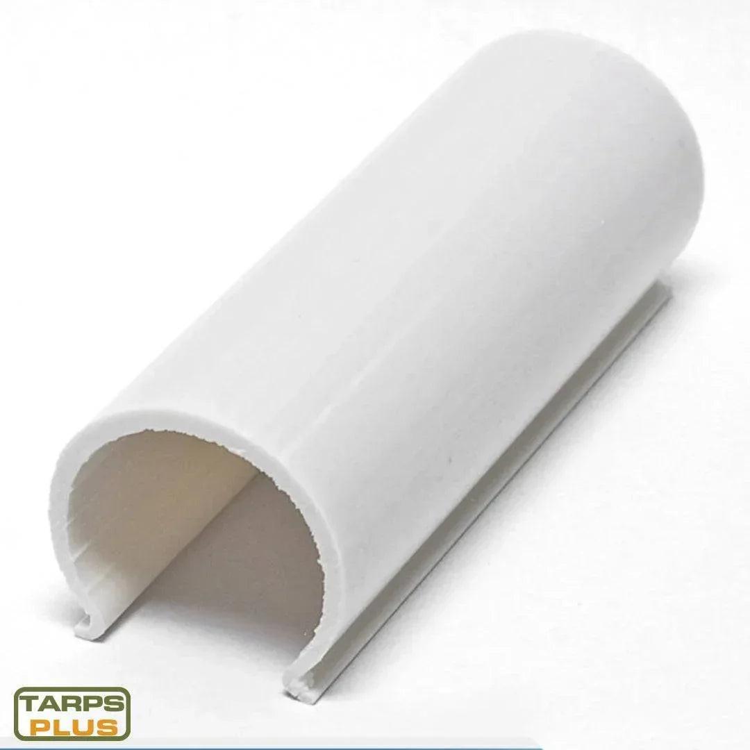 White 1 3/8" plastic tarp clamp 10 pack designed for canopy frame tarp attachment and secure fastening systems