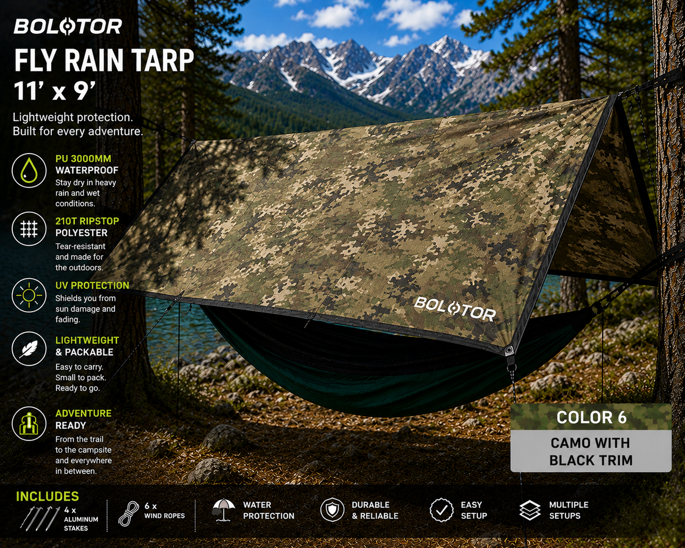 BOLOTOR Fly Rain Tarp