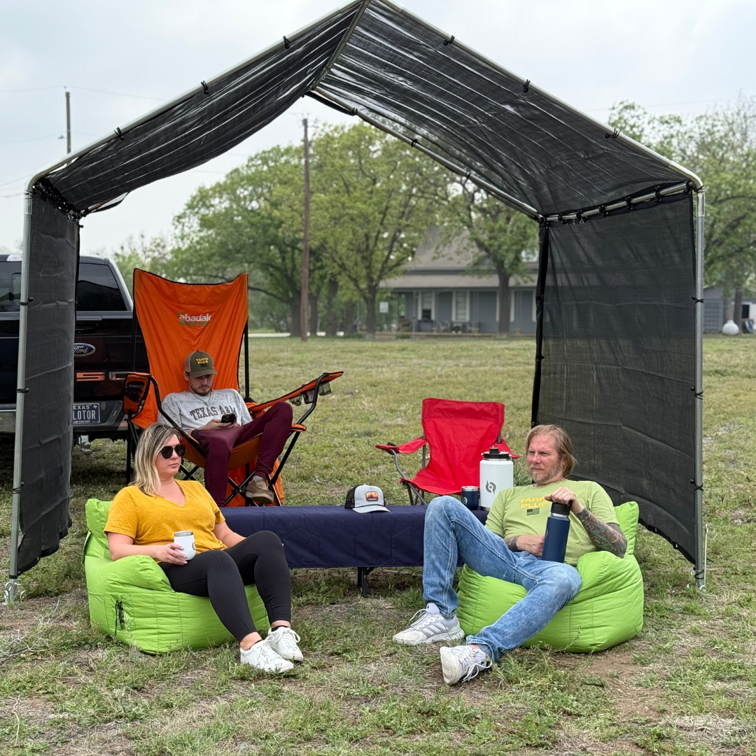 2-Pack of Black Mesh 6' x 10' Tarps (Demo)