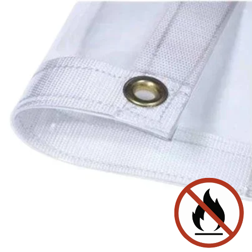 Fire Retardant Clear Vinyl Tarps.