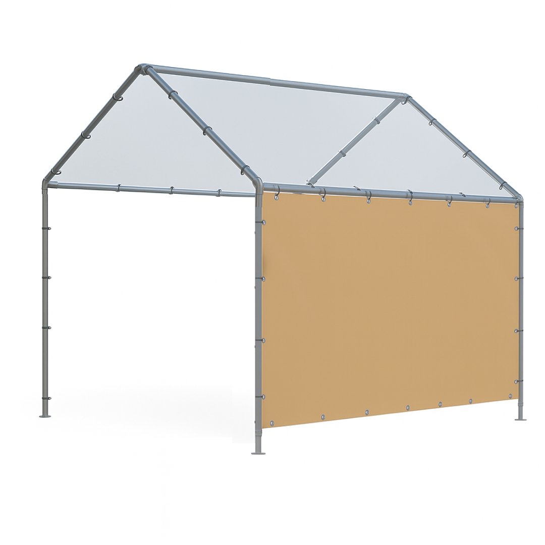 wall tarp Silver Poly Tarp 7' x 20' by Tarps Plus