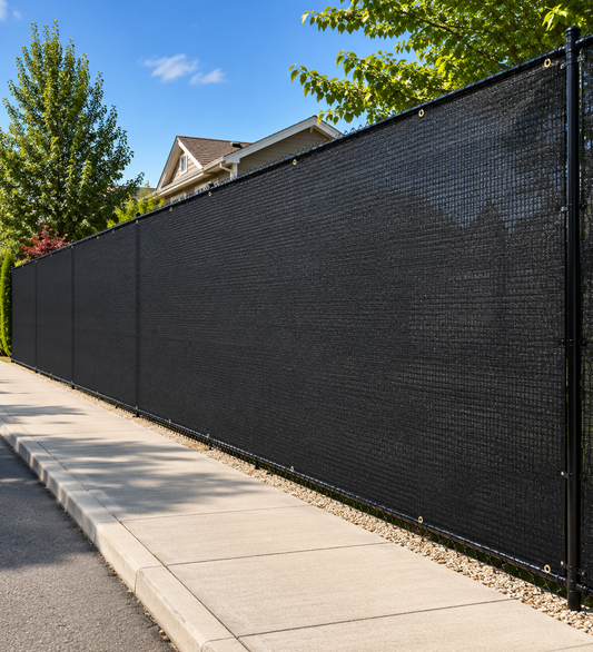 90% Black Privacy Fence 4' x 50'.