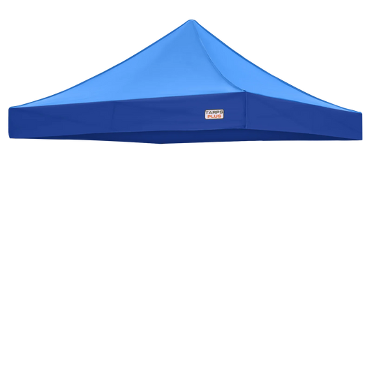 Blue 10' x 10' pop-up tent top serving as a replacement canopy cover