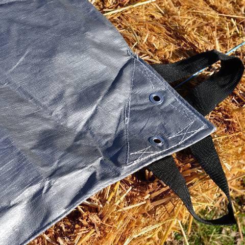 Hay Tarp 15' x 54' secure fastening edge with reinforced grommet area