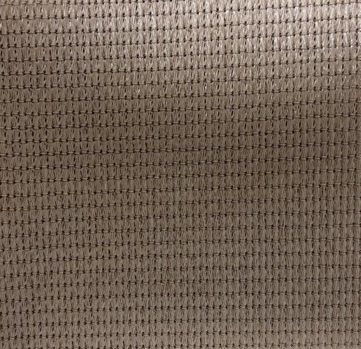 Tan 16' x 20' 86% super shade mesh tarp showing woven grid texture detail