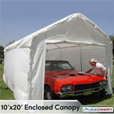 Enclosed Tarp Canopies - TarpsPlus