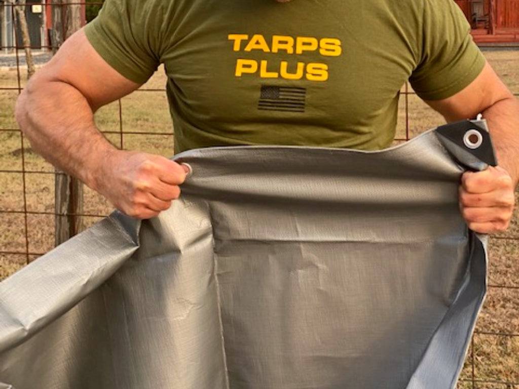 Silver Poly Tarps - TarpsPlus