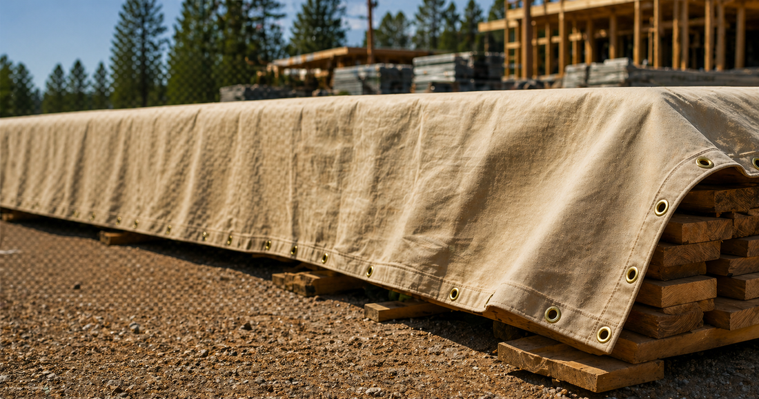 canvas tarps used for covering equipments