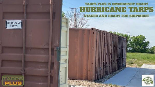 Prepared for 2021 Hurricane Season with Heavy Hurricane Tarps Inventory.