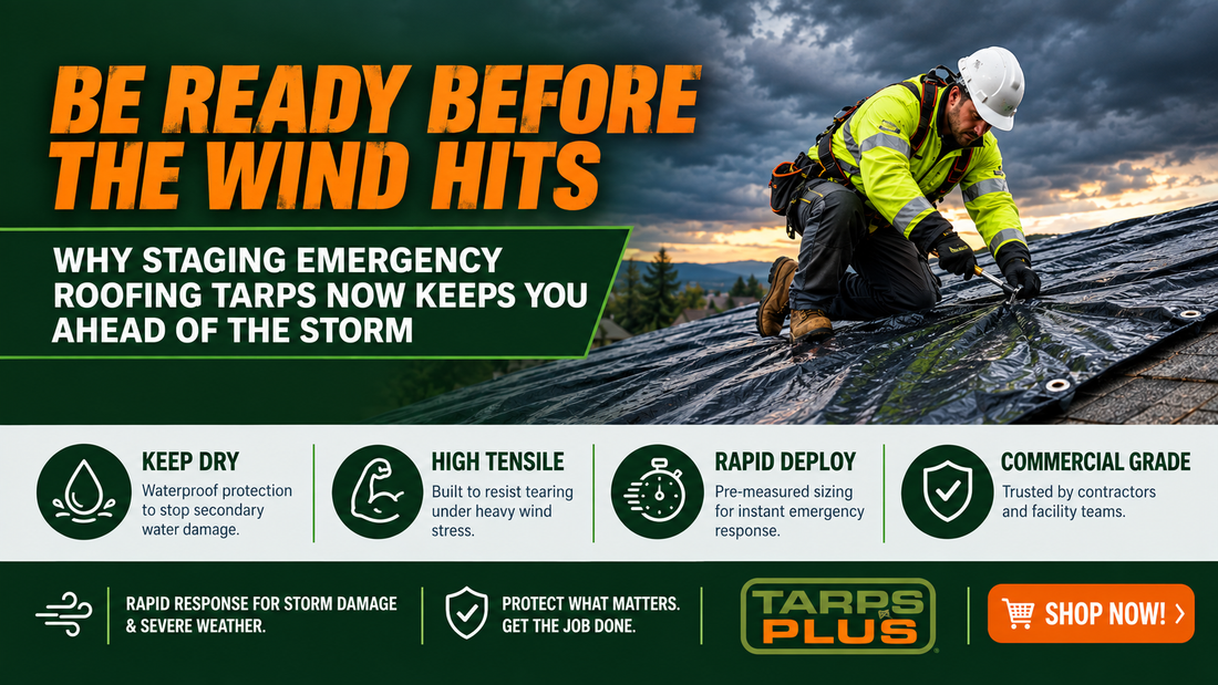 Be Ready Before the Wind Hits: Why Staging Emergency Roofing Tarps Now Keeps You Ahead of the Storm