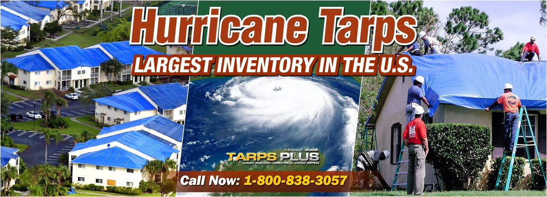 Tarps Plus Stockpiles Hurricane Tarps Covers for 2017 Hurricanes.