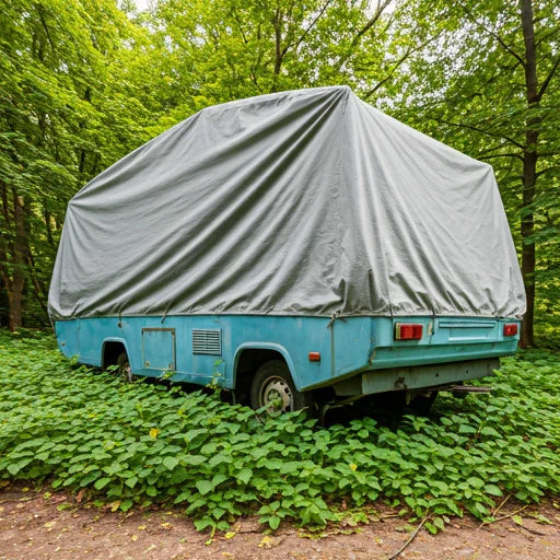 Using Tarps for Springtime RV and Camper Maintenance.