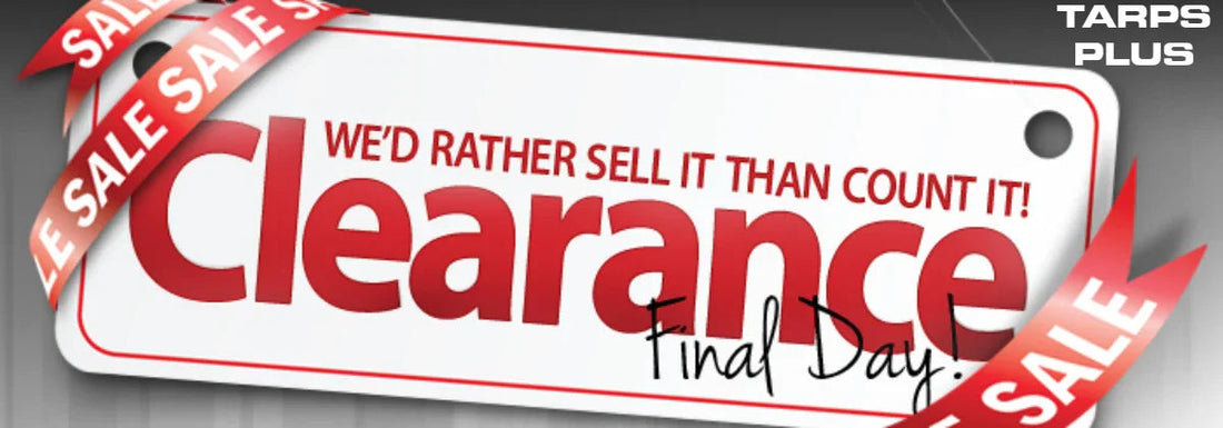 The End of 2020 Close-Out Tarps Sale..