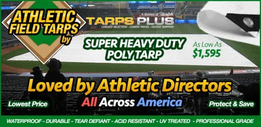 Tarps Plus Redesigns Baseball Tarps to Lead Industry Standards.