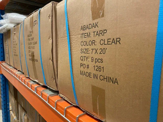 Ramping Up Clear Tarps for Christmas and New Years.