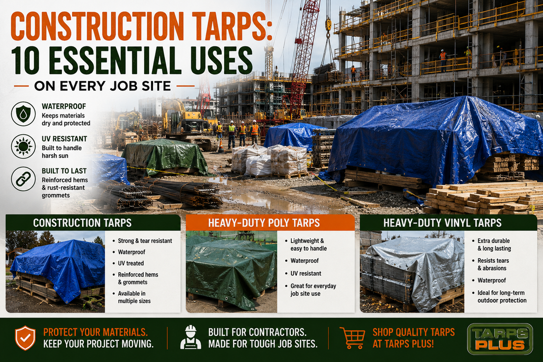Construction Tarps: 10 Essential Uses on Every Job Site