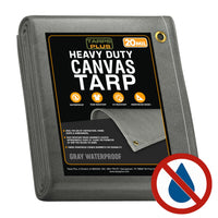 Gray Waterproof Canvas Tarps