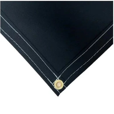 BLACK 100% WATERPROOF CANVAS.