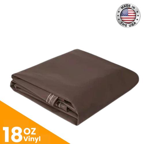 18 oz. Vinyl Tarps - Brown.