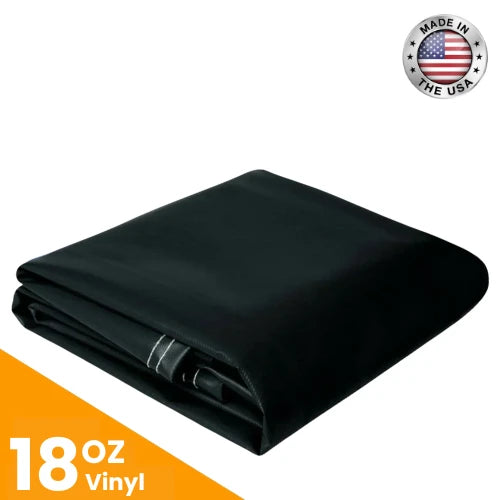 18 oz. Vinyl Tarps - Black.
