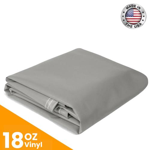 18 oz. Vinyl Tarps - Gray.