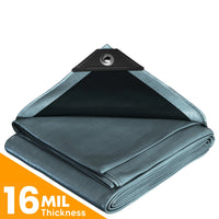 Silver/Black Poly Tarps