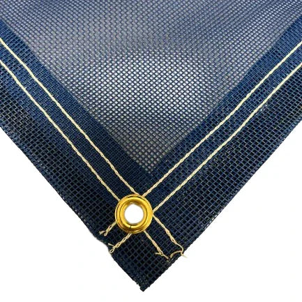 VINYL MESH TARP - BLUE.