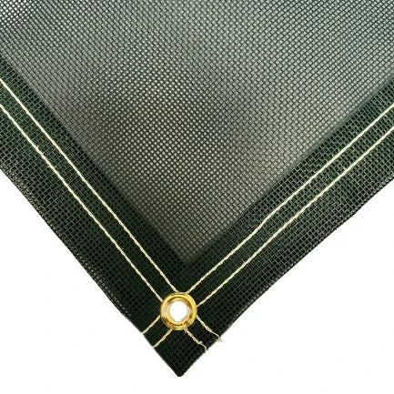VINYL MESH TARP - GREEN.