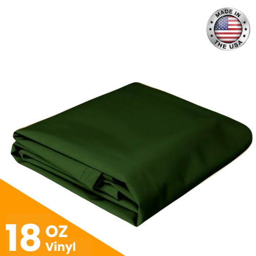 18 oz. Vinyl Tarps - Green.