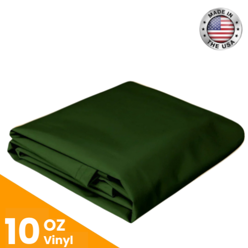 10 oz. Vinyl Tarps - Green.