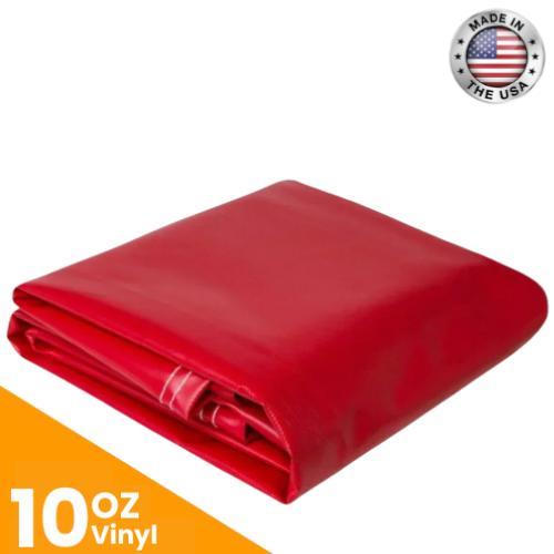 10 oz. Vinyl Tarps - Red.