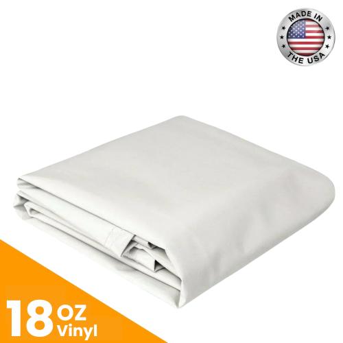 18 oz. Vinyl Tarps - White.