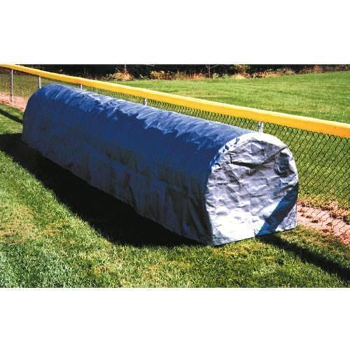 20' fitted cover for tarp roller featuring a weather resistant wrap design