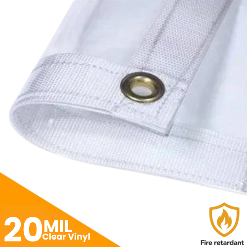 Fire Retardant Clear Vinyl Tarps