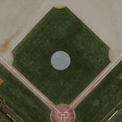 22' mound cover providing a baseball field weather shield for mound preservation