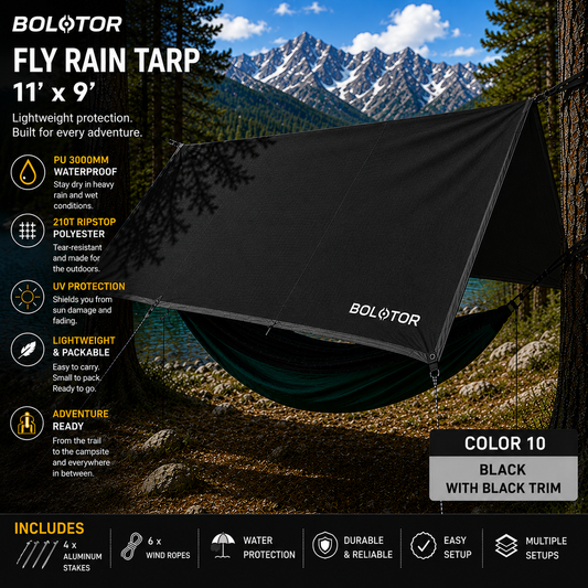 BOLOTOR Fly Rain Tarp - Black