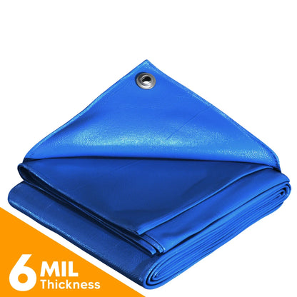 Blue Poly Tarps - TarpsPlus