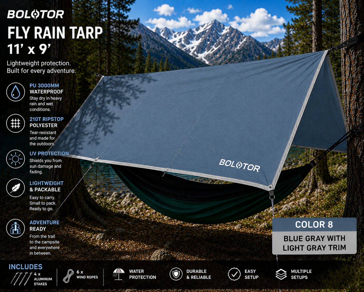 BOLOTOR Fly Rain Tarp