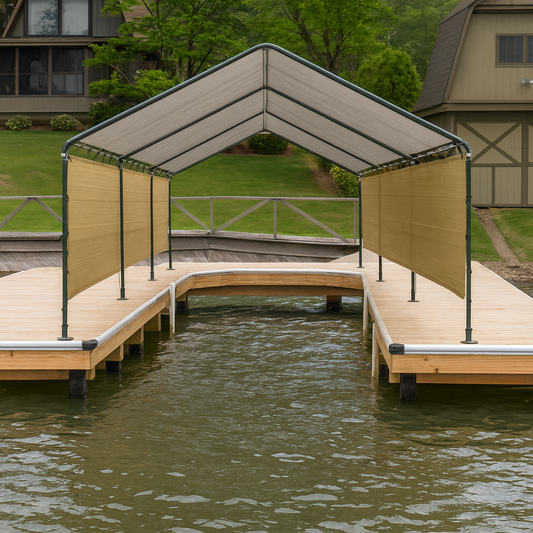 Boat Slip Tarp Canopy 10' x 20' - TarpsPlus