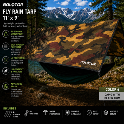 BOLOTOR Fly Rain Tarp - Camo