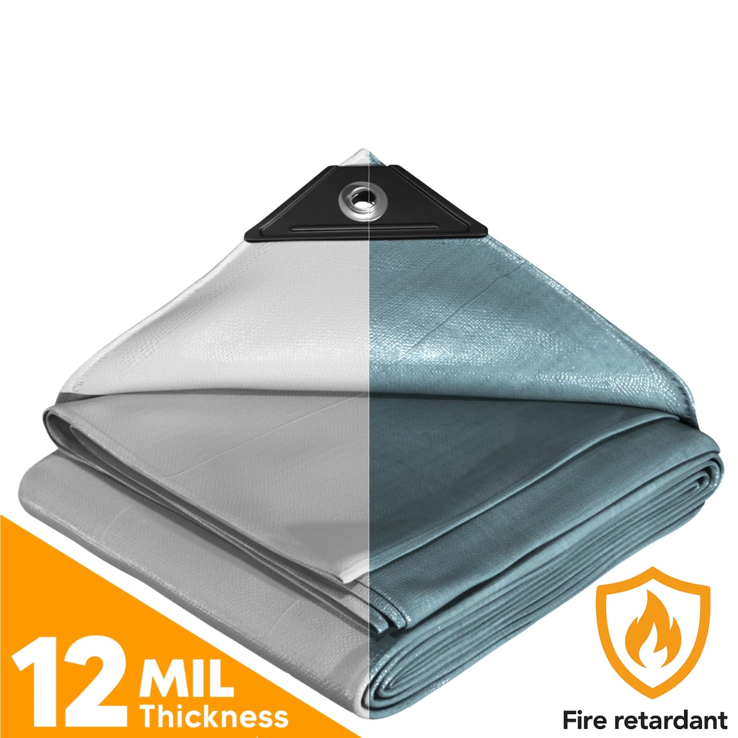 Silver Fire Retardant Tarps For Sale