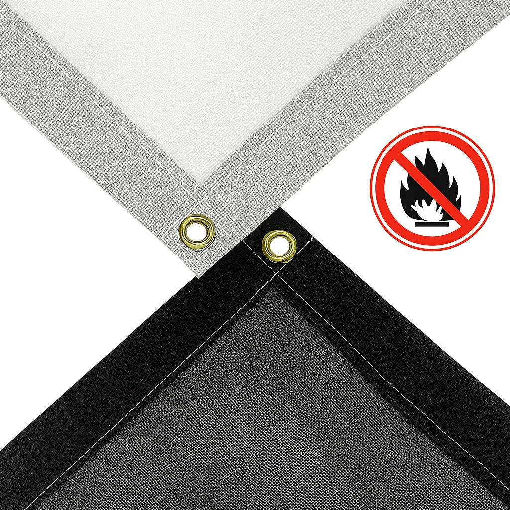 Flame Retardant 50% Mesh Tarps - TarpsPlus