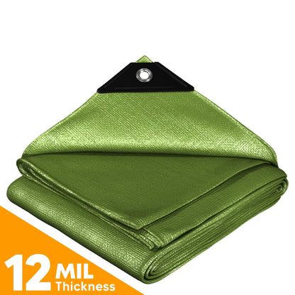 Green Poly Tarps - TarpsPlus