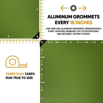 Green Poly Tarp 30' x 30'