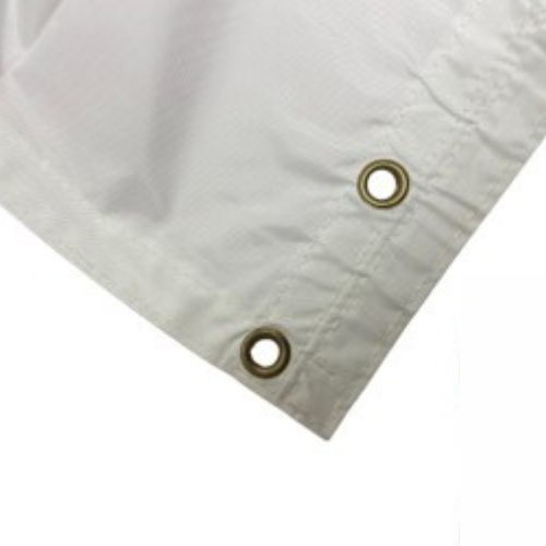 Oxford Polyester White Tarp - 8' x 40'