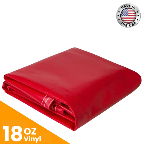 18 oz. Vinyl Tarps - Red