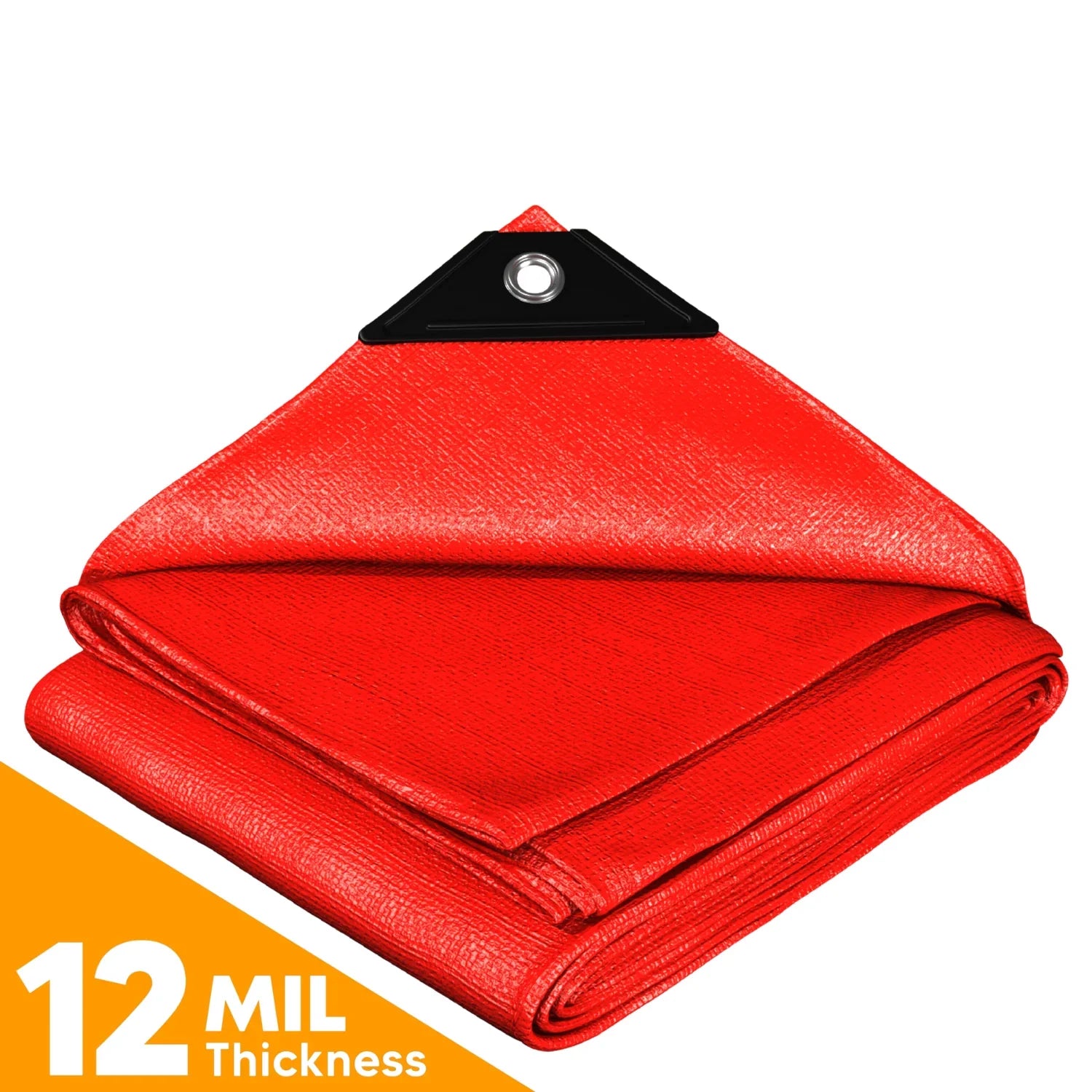 Red Poly Tarp 6' x 8' by Tarps Plus