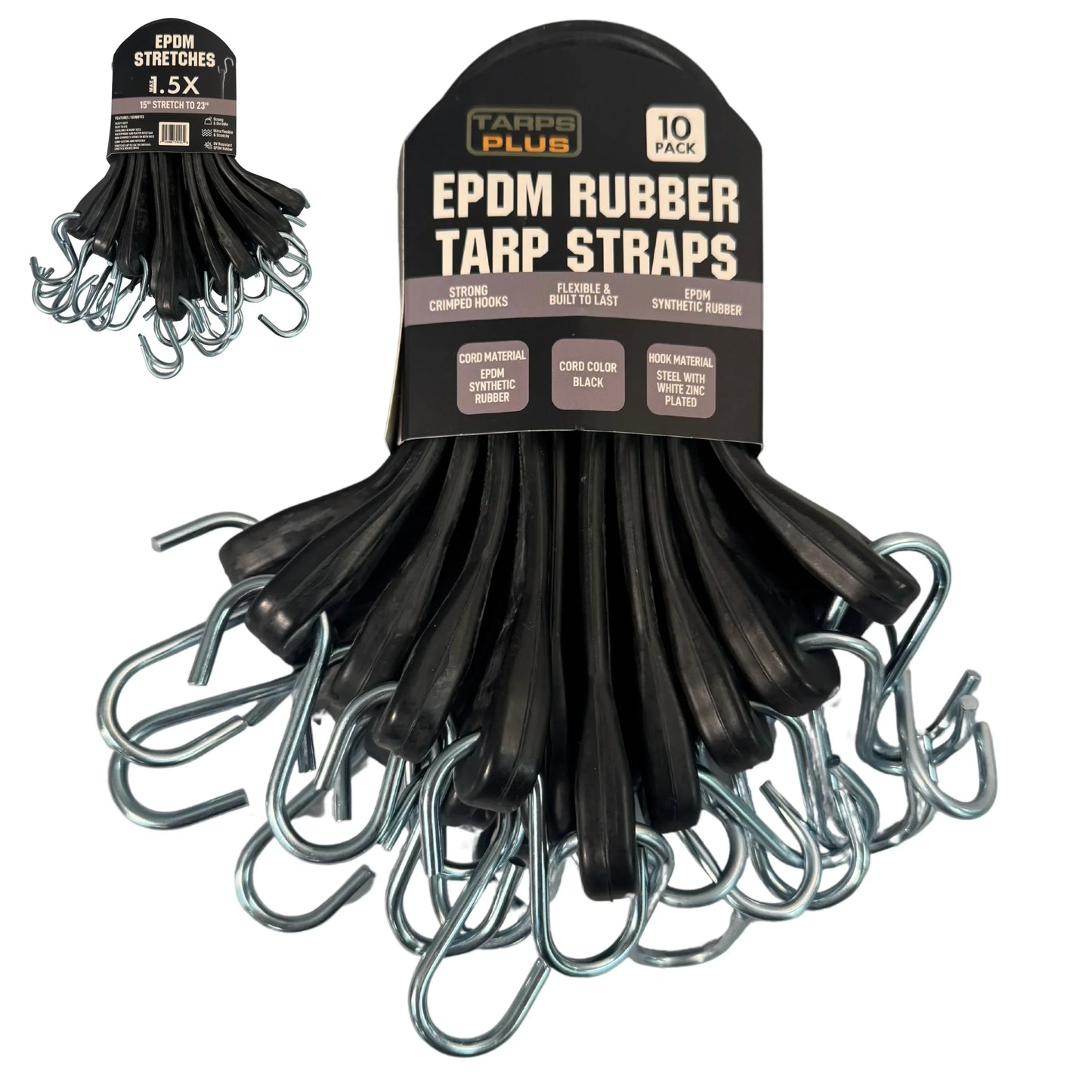 Rubber Tarp Strap 15"