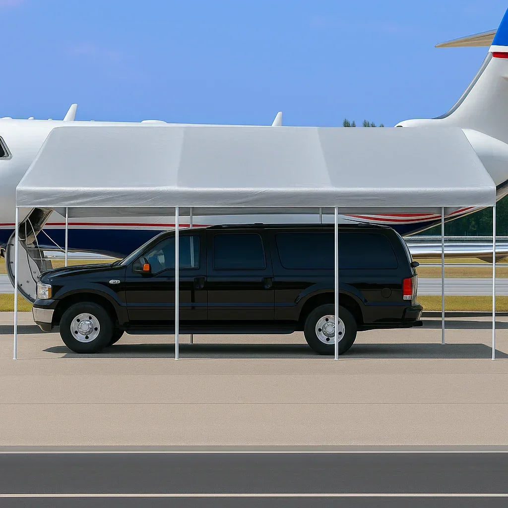 Valance Tarp Canopy 10' X 20' - 2" Dia - TarpsPlus