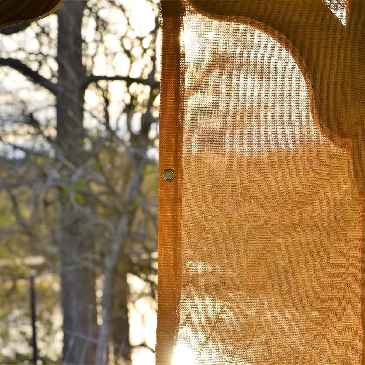 Tan Mesh Tarps - TarpsPlus